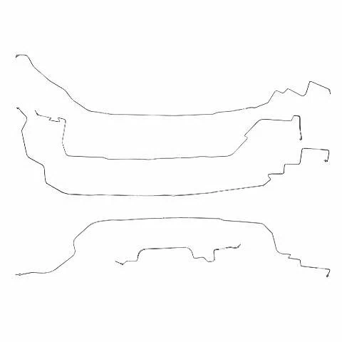 1986-87 Chevrolet Corvette Front Brake Line Kit Stainless - VKT8601SS